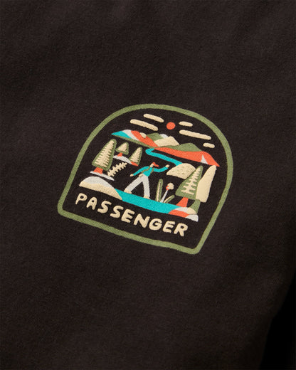 Lost Patch T-Shirt - Black - Flatlay