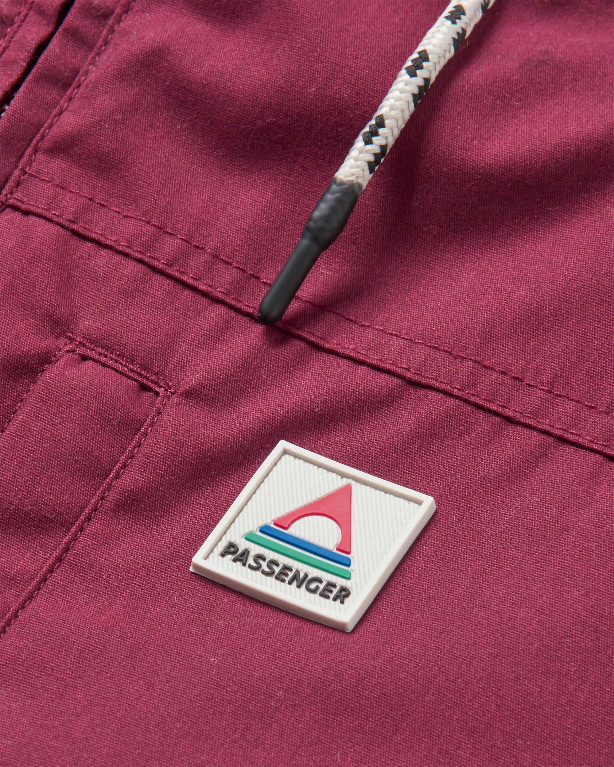 Discover Recycled Sherpa Lined Jacket - Wine - Flatlay