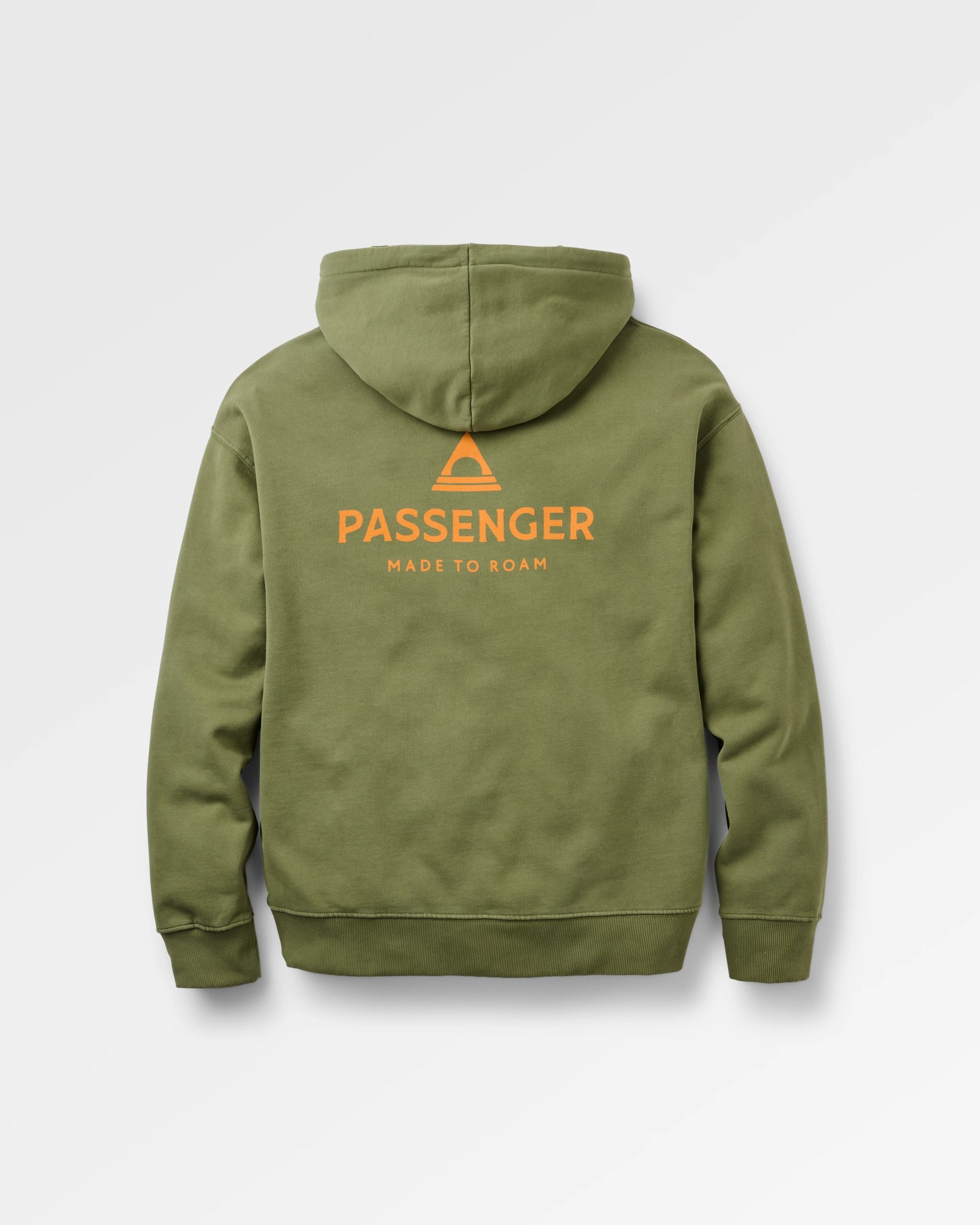 Passenger Relaxed Fit Hoodie - Khaki - Flatlay
