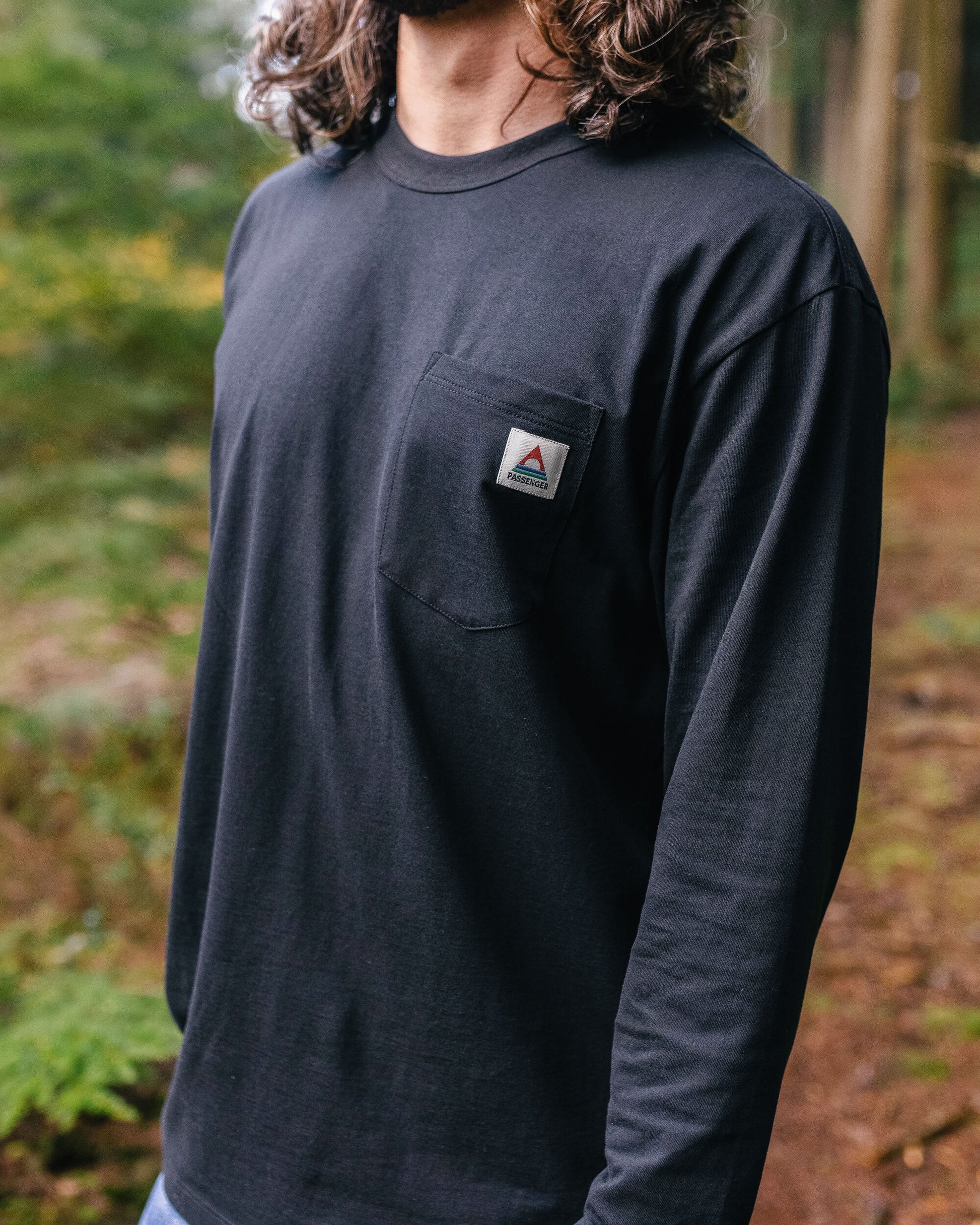 Heritage Recycled Relaxed Fit LS T-Shirt - Black