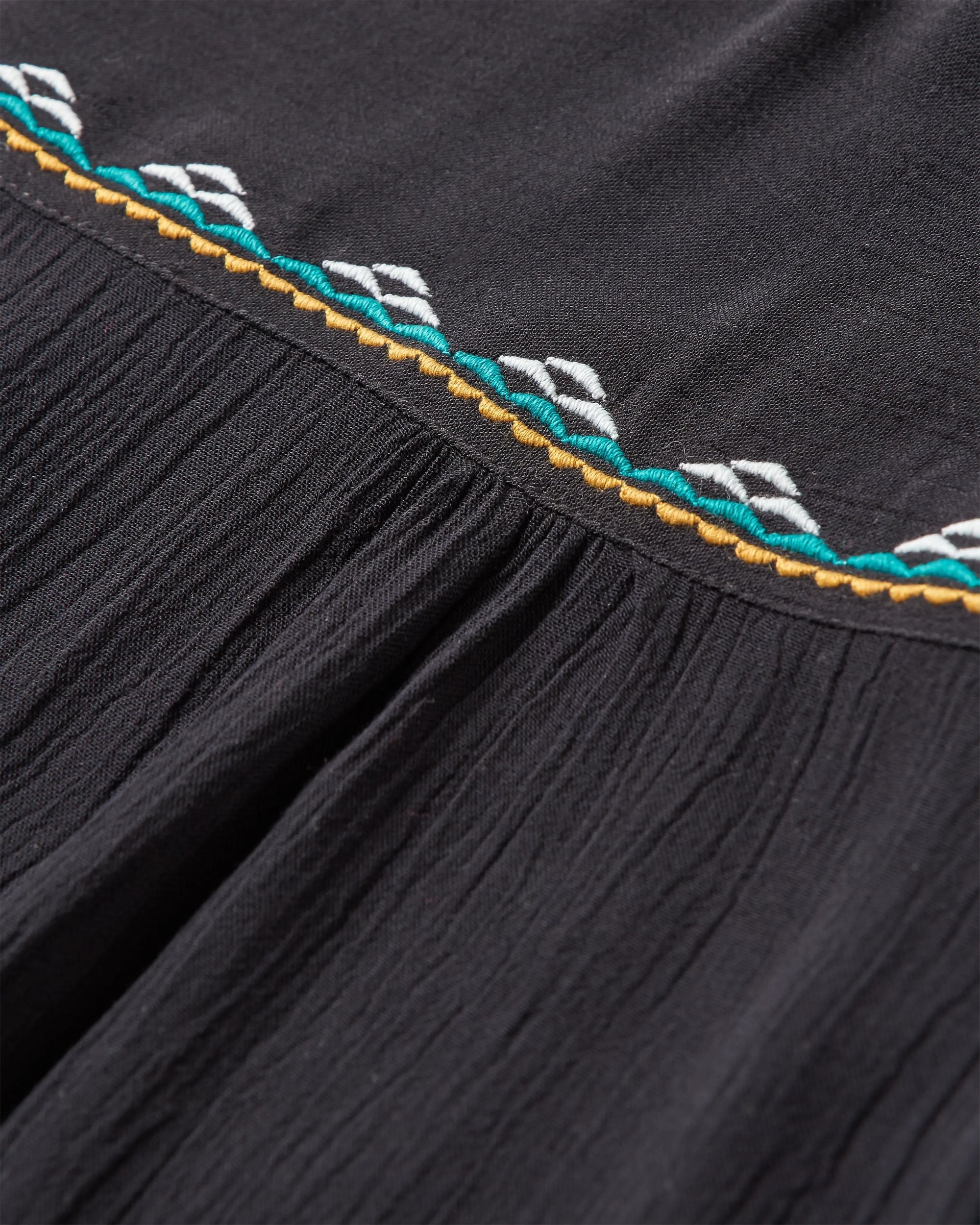 Petal Top - Black - Flatlay