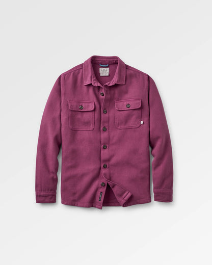 Island Twill Shirt - Warm Berry - Flatlay