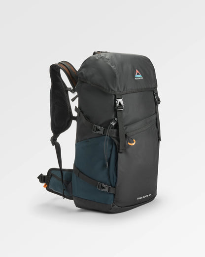 Trailscape Recycled 30L Backpack - Black - Flatlay