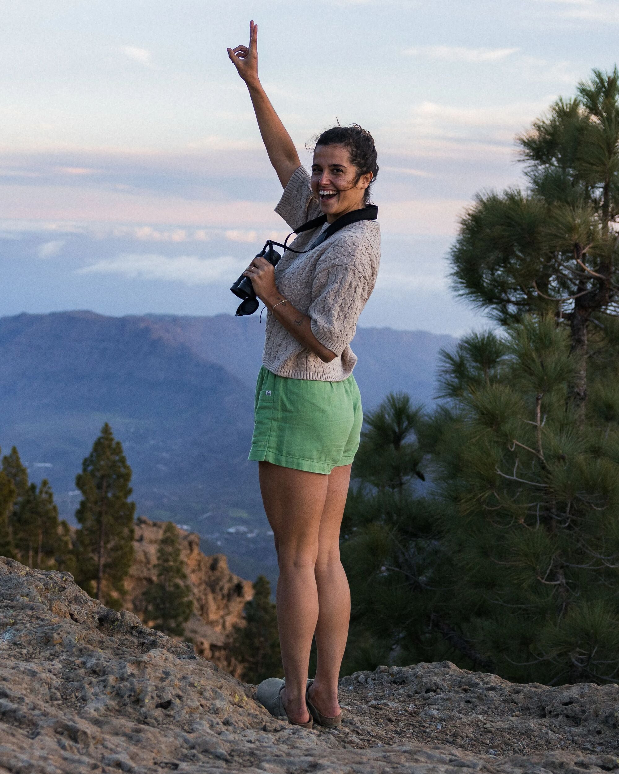 Whirl Lightweight Skort - Stem Green - Lifestyle