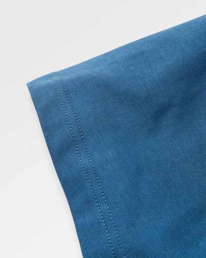 Heritage Relaxed Fit T-Shirt - Dark Denim - Flatlay