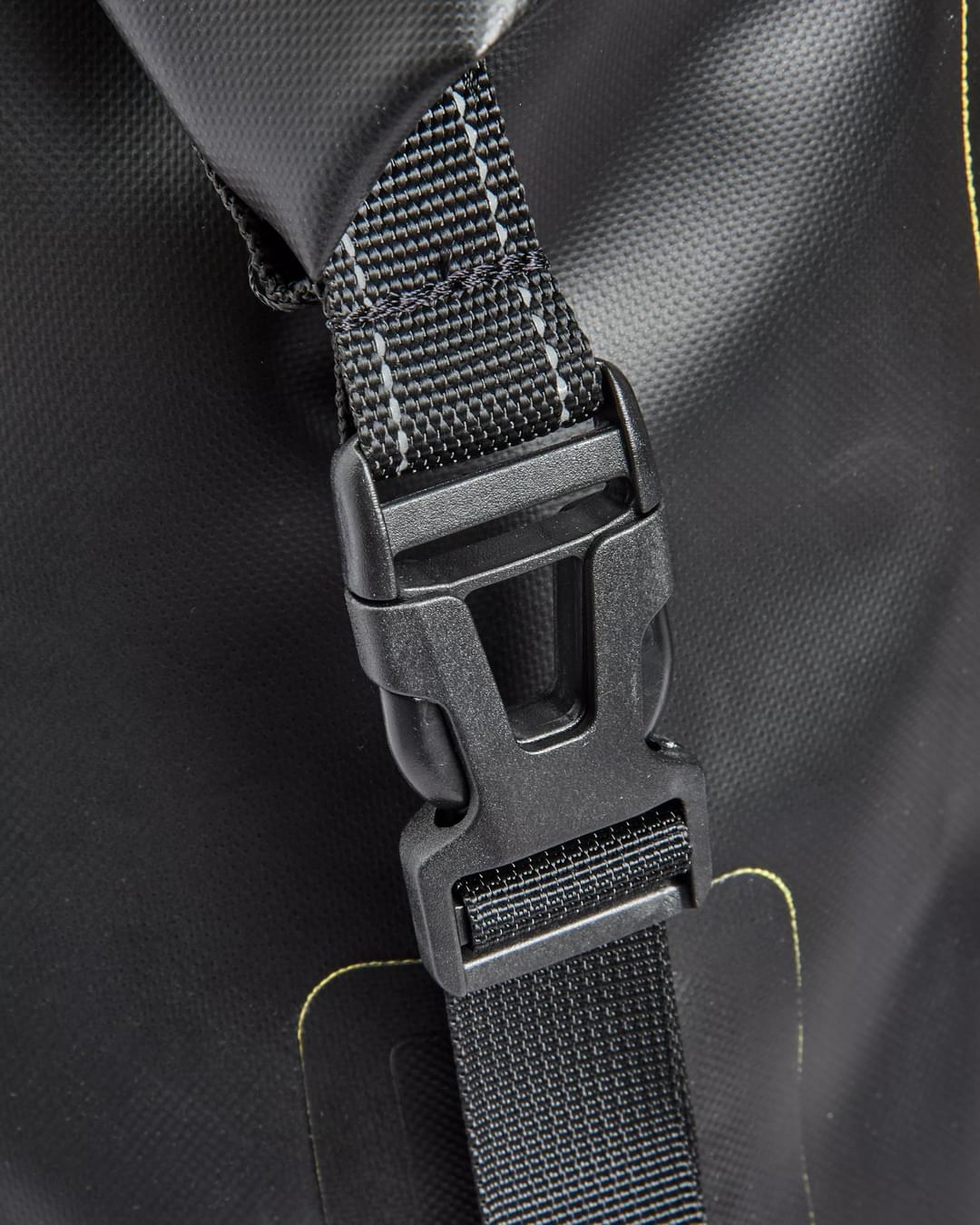 Tide 25L Recycled Dry Bag Backpack - Black - Flatlay