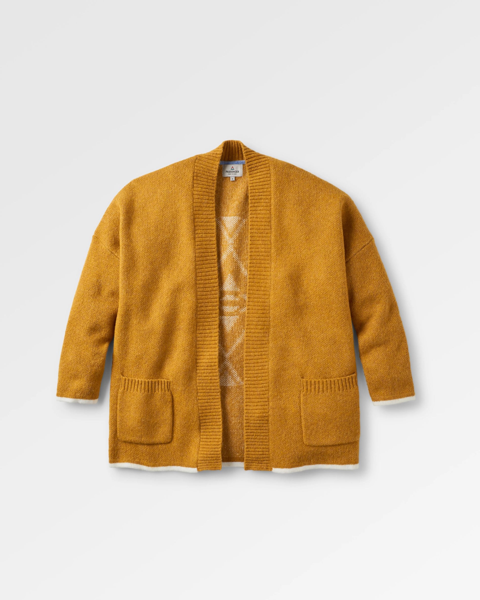 West Coast Recycled Knitted Cardigan - Sunset Yellow Marl