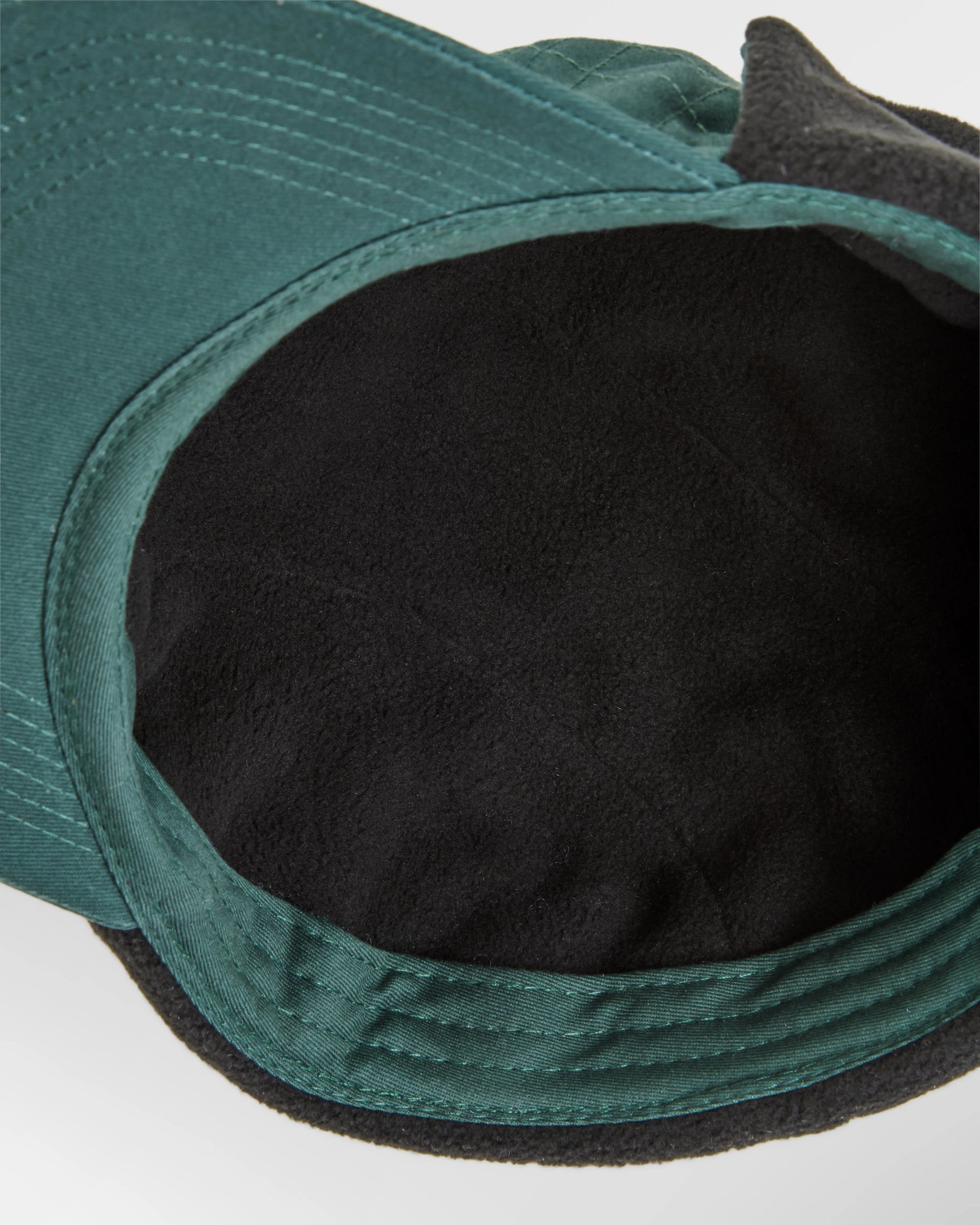 Nightfall Recycled Polar Fleece Lined Hat - Dark Fern  - Flatlay