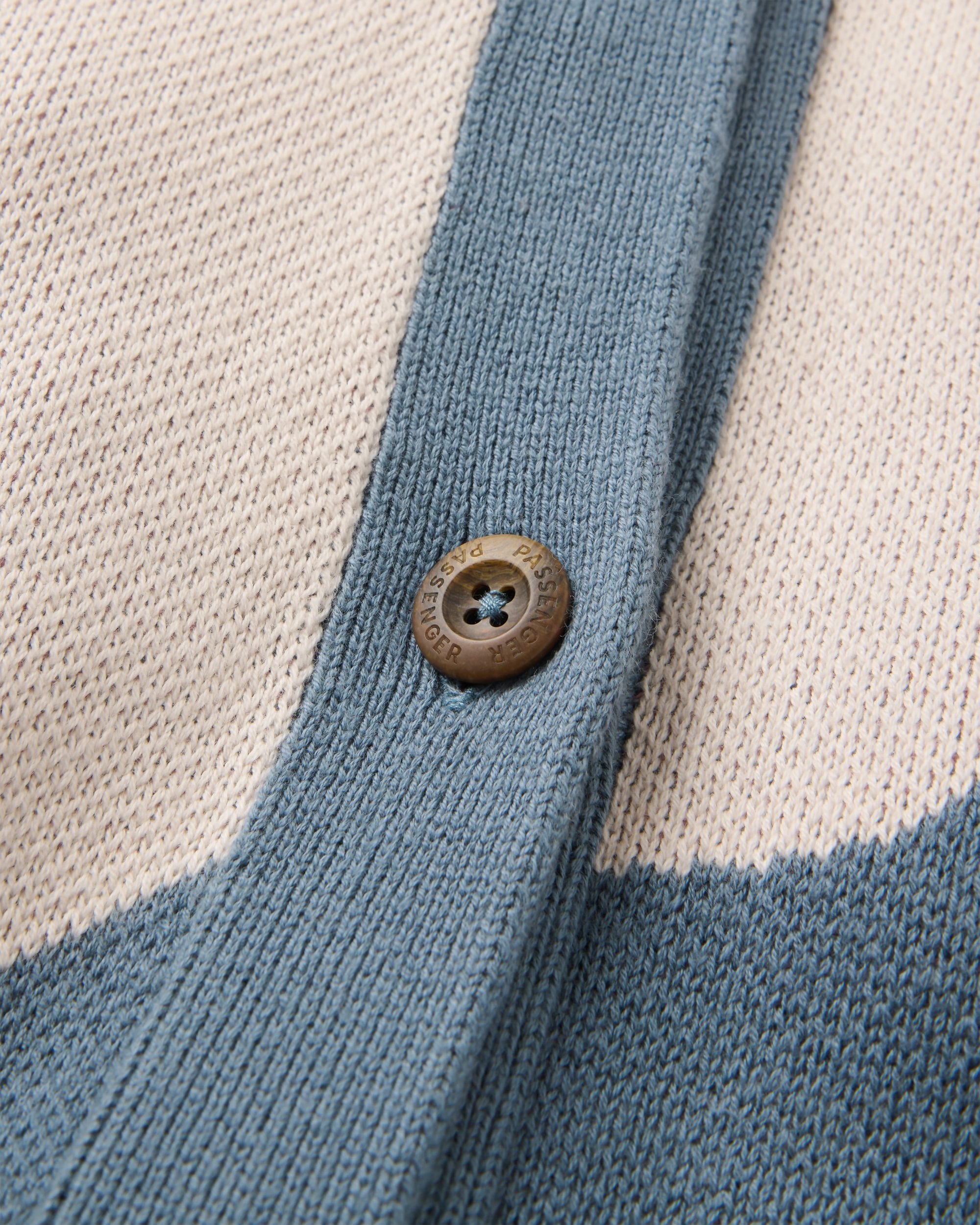 Scenic Knitted Cardigan - Scenic Stormy Blue - Flatlay