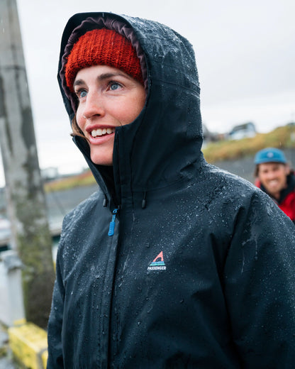 Five Element Recycled Waterproof Jacket - Black - Lifestyle