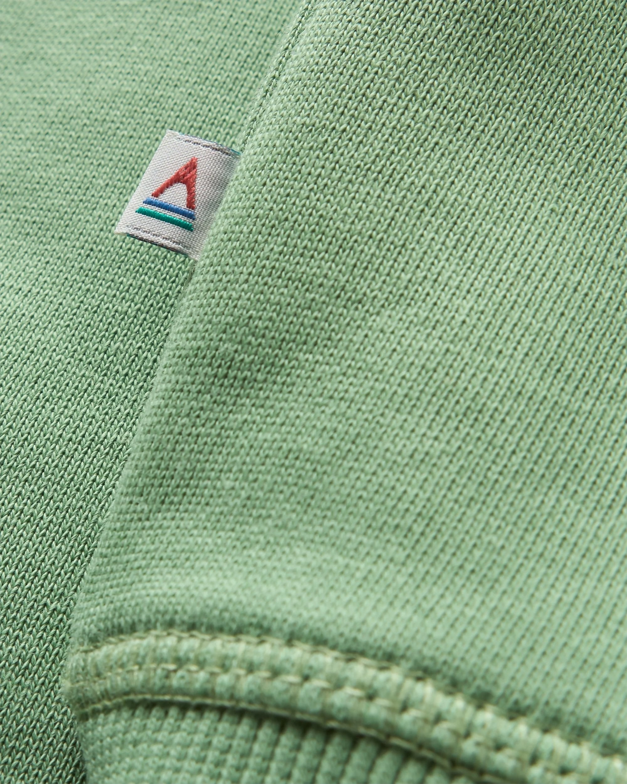 Odyssey Organic Cotton Sweatshirt - Stem Green - Flatlay