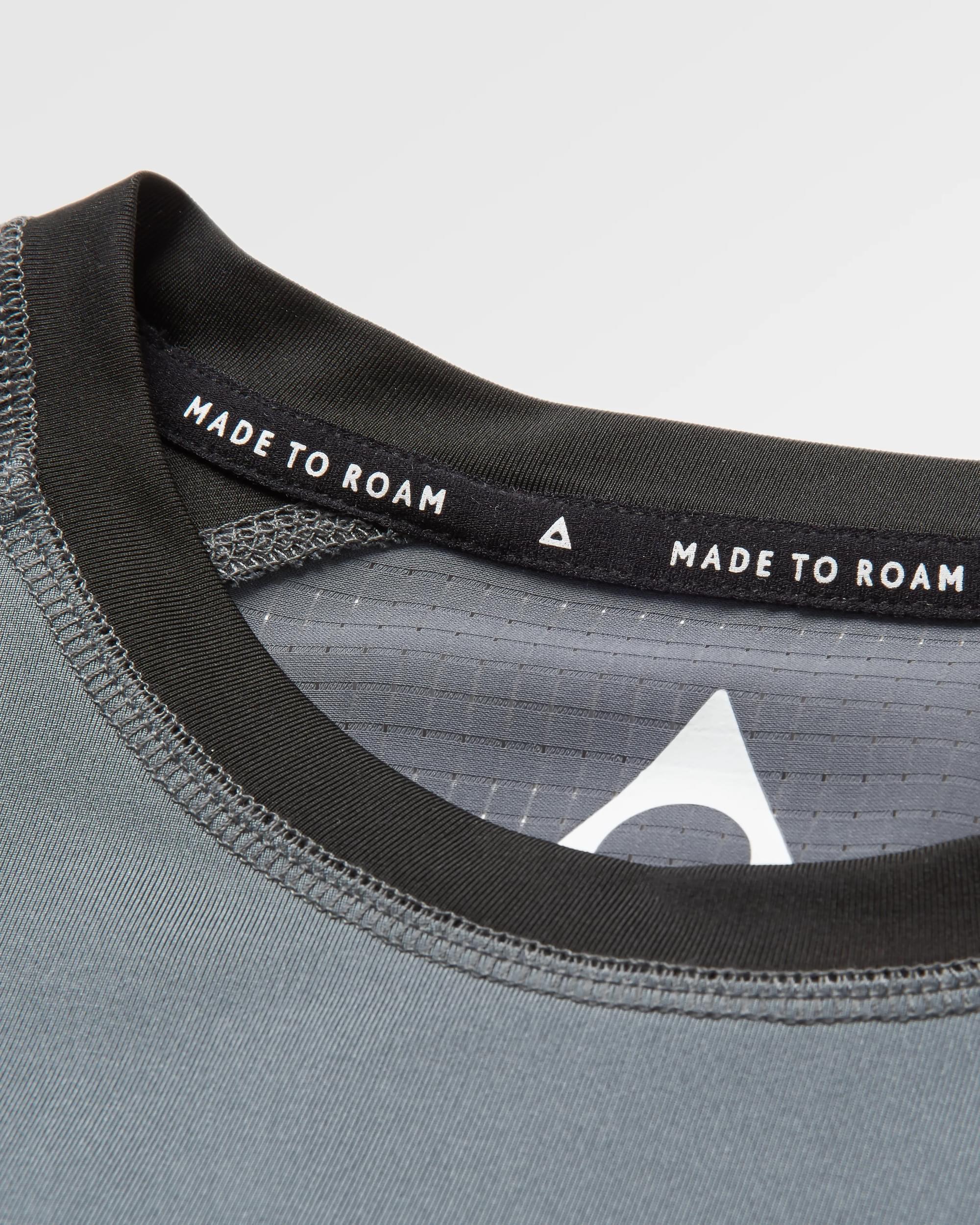 Dawn To Dusk Recycled Active T-shirt - Storm Grey - Flatlay