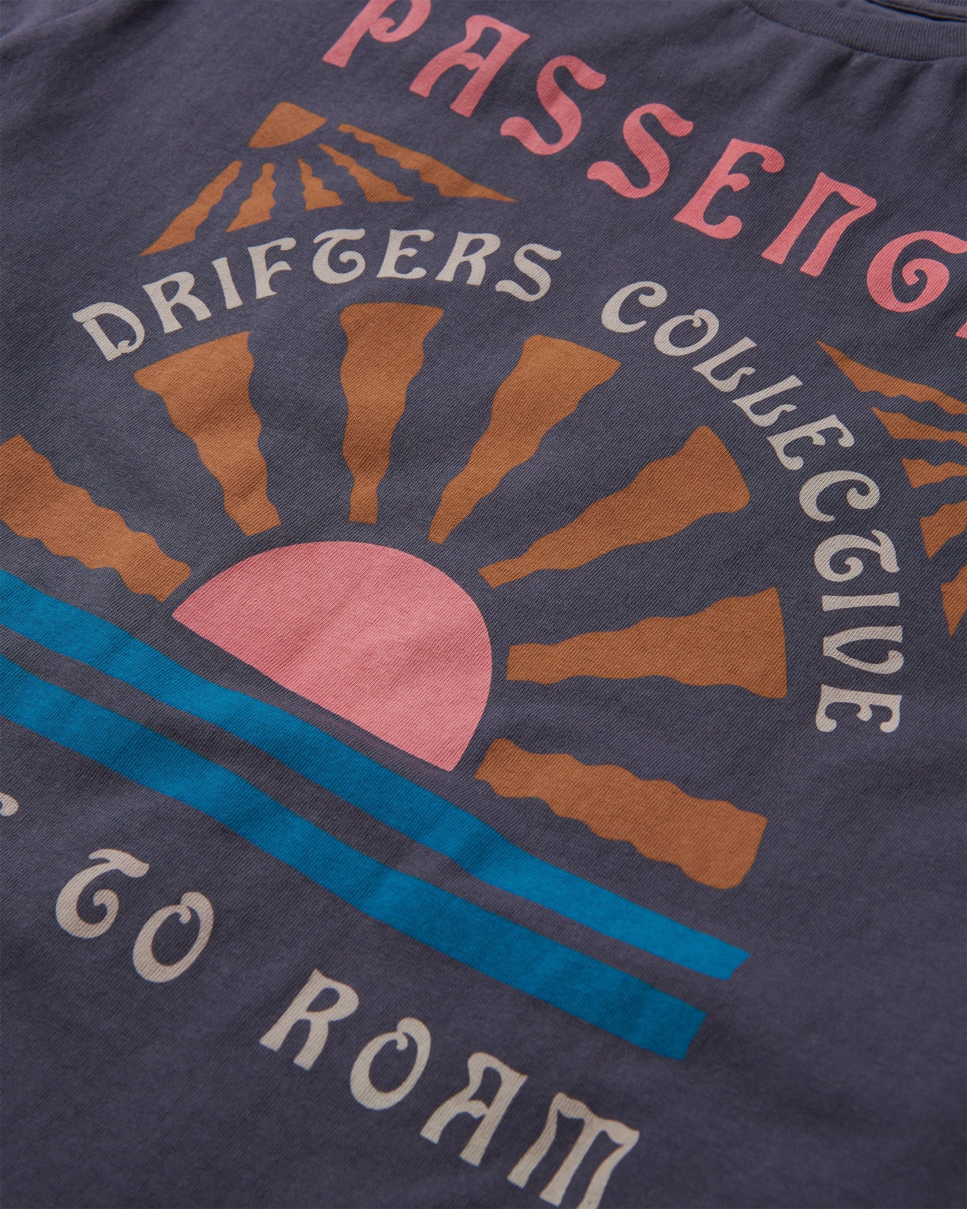 Drifters Recycled Cotton T-Shirt - Charcoal