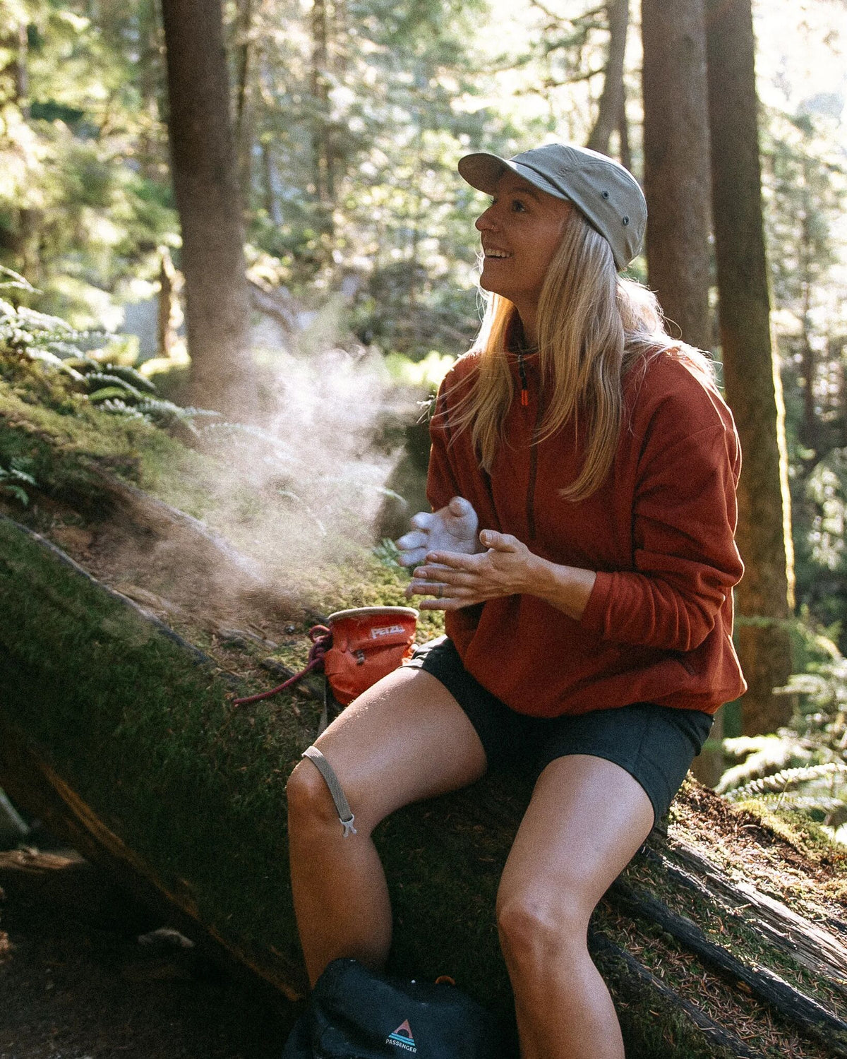 Ayla Micro Polartec® 1/4 Zip Fleece - Dark Rust - IGC