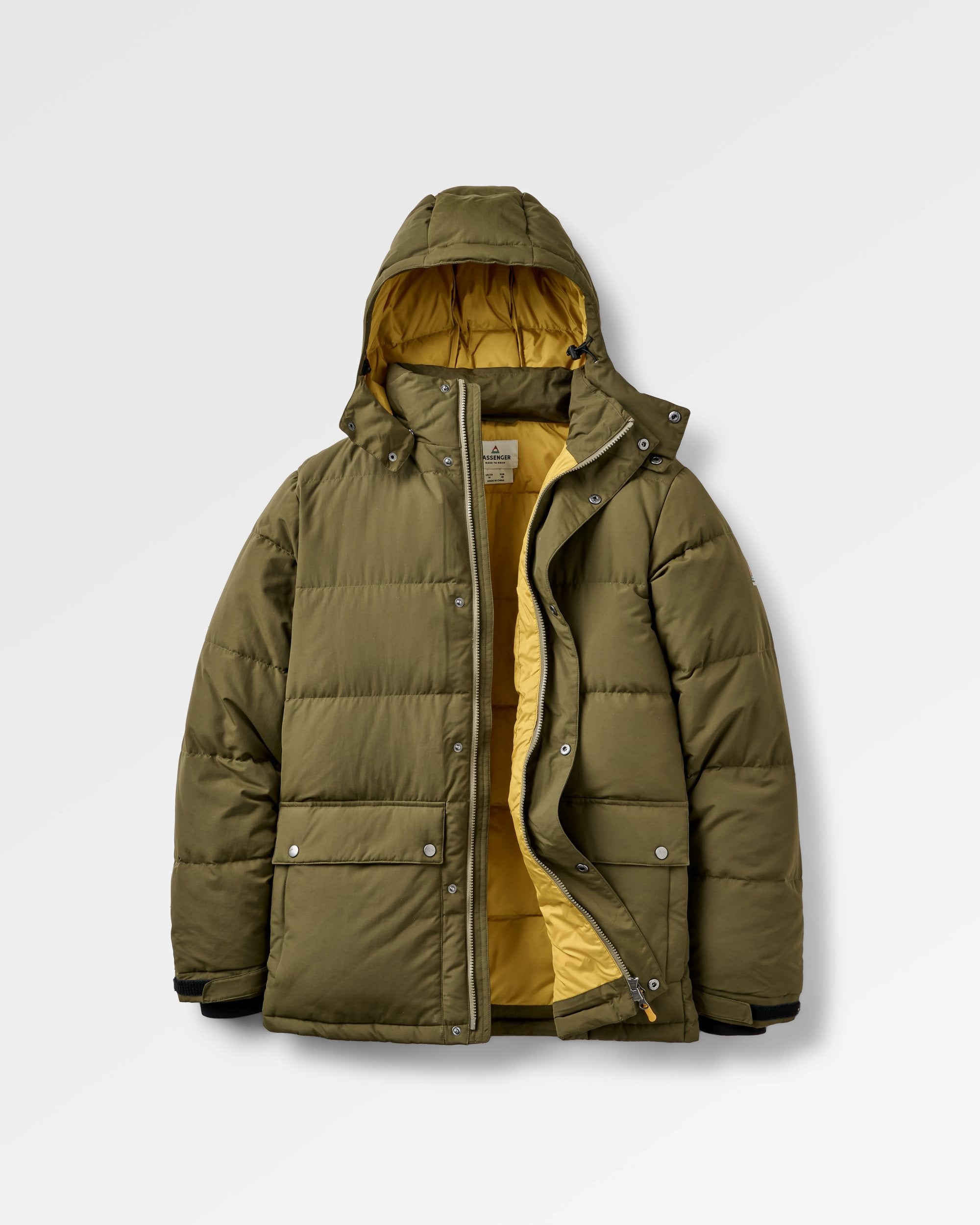 Grounded Down Jacket - Dark Olive - Flatlay