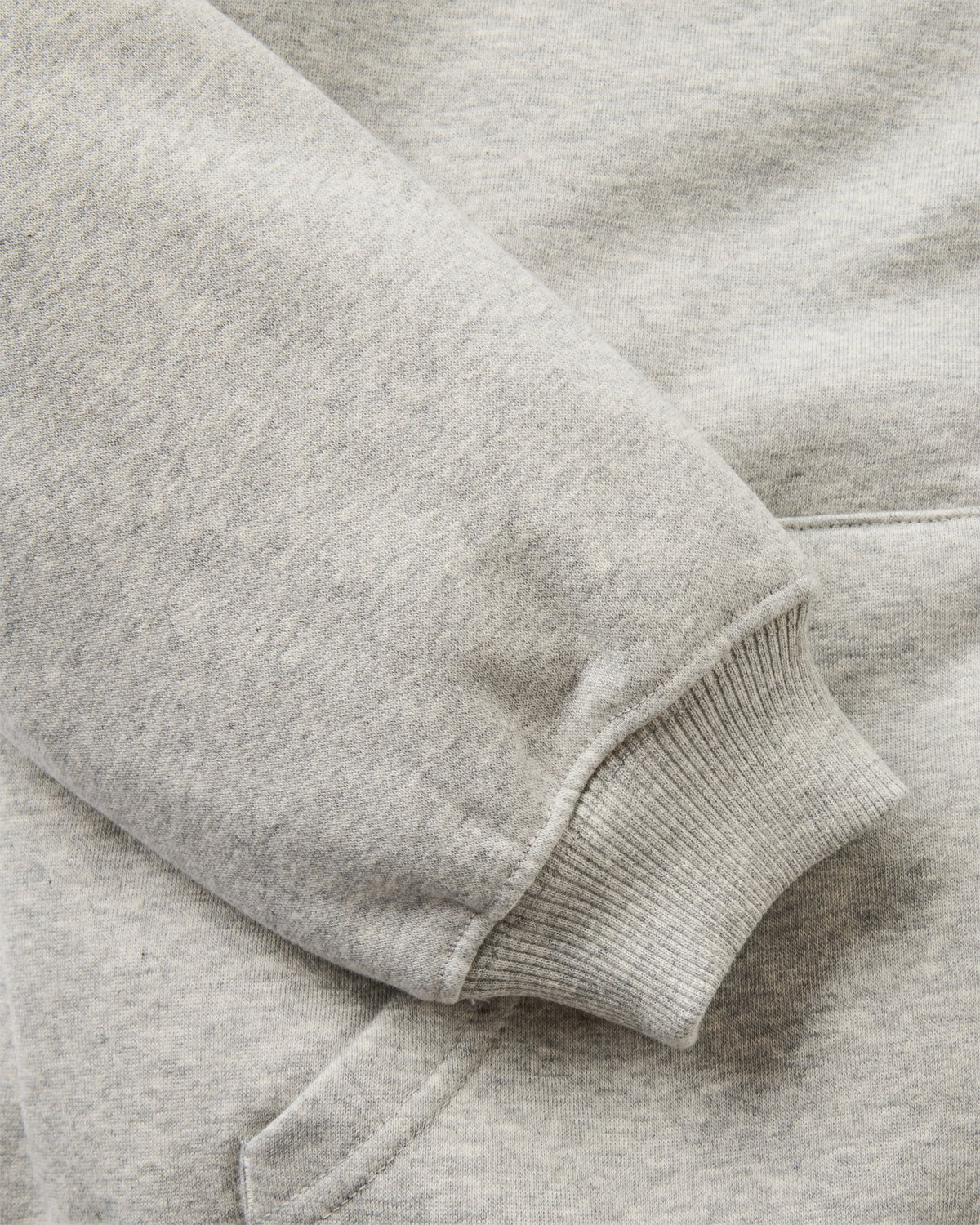 Slower Rhythms Women's Full Zip Hoodie - Grey Marl - Flatlay