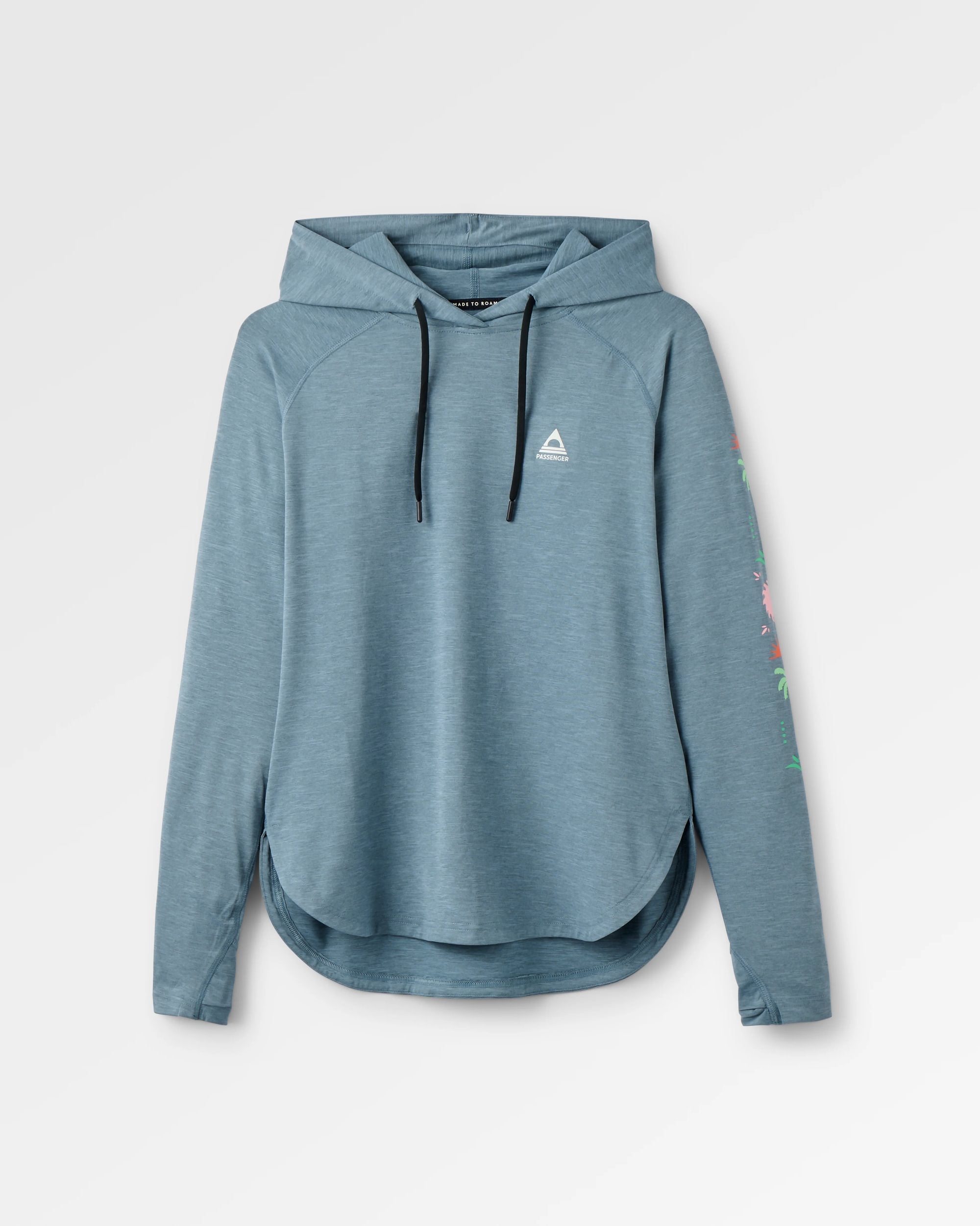 Sunvale Hooded UPF50 LS T-Shirt - Storm Grey Marl