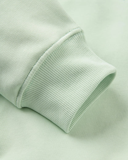 Snapshot Organic Cotton Relaxed Fit Sweatshirt - Spearmint - Flatlay