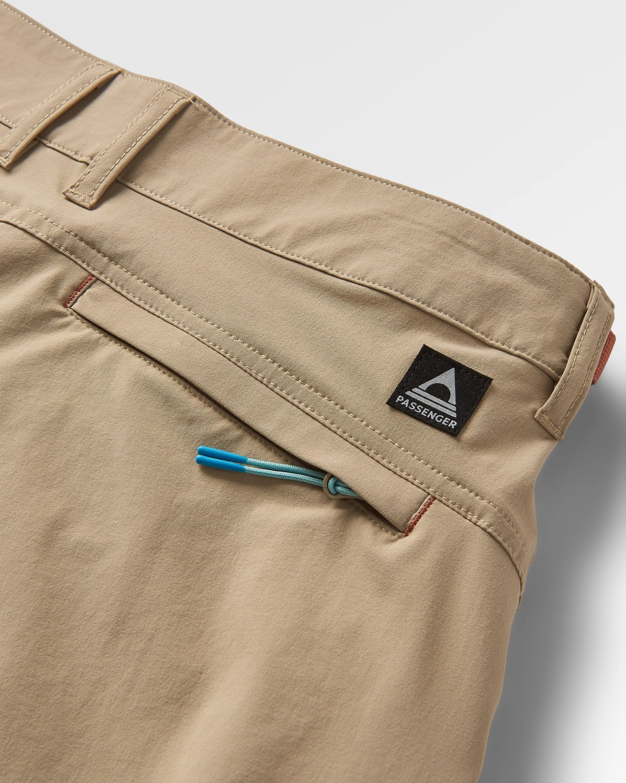 365 Trail Roll-Up Short - Chinchilla Brown - Flatlay