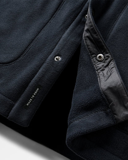 Adapt Recycled Polartec® Overshirt  - Black - Flatlay