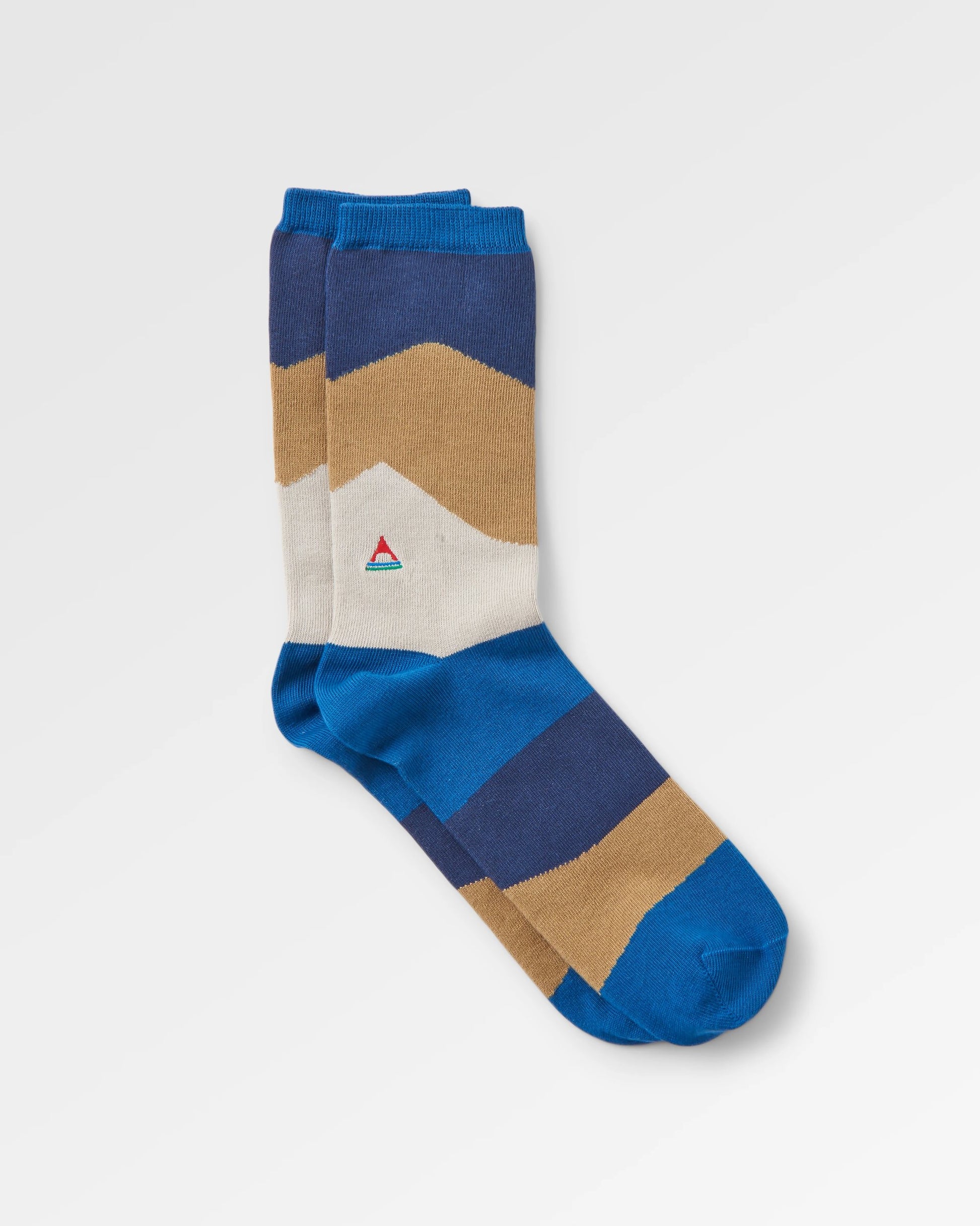 Panorama Organic Midweight Crew Socks - Scenic Toffee