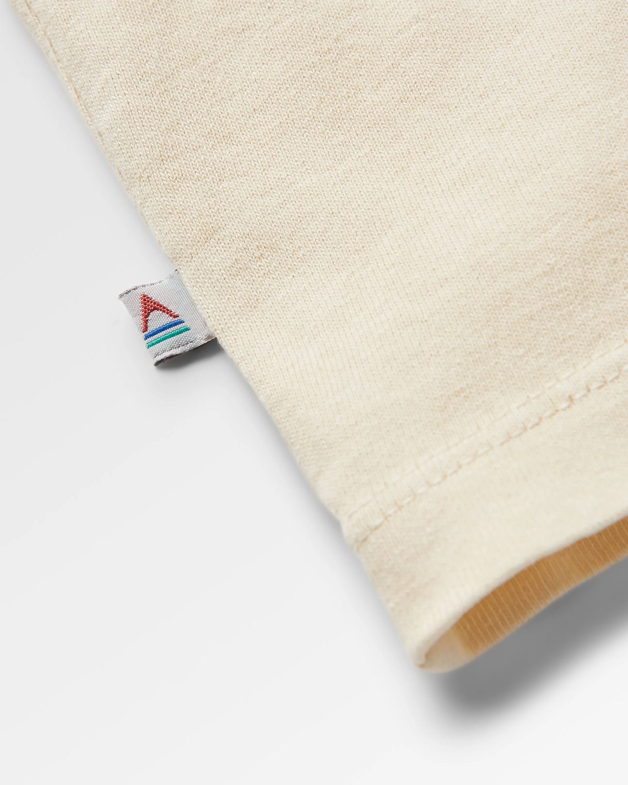 Solitude Recycled Cotton T-Shirt - Birch - Flatlay