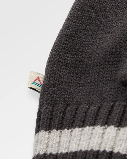 Penida Full-Zip Knitted Jacket - Faded Black - Flatlay