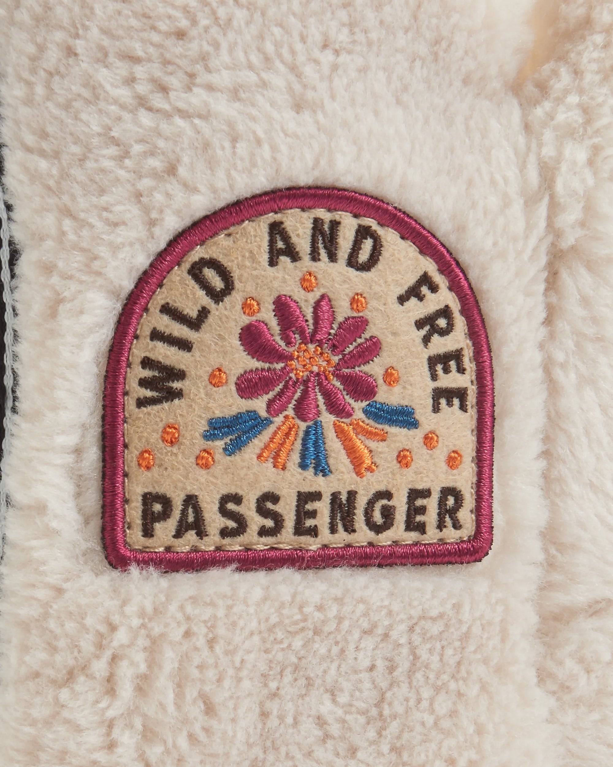 Hideaway Hut Sherpa Fleece Slipper - Birch - Flatlay