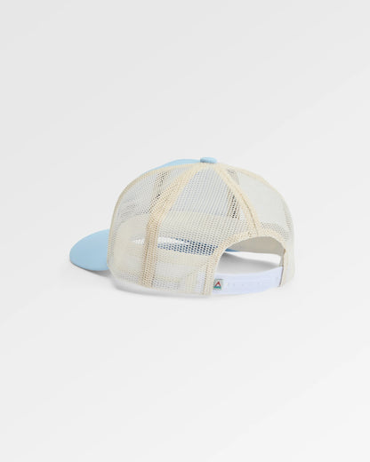 Dawning Organic Cotton Trucker Cap - Faded Denim - Flatlay