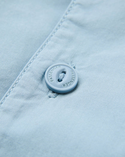 Acreage Organic Cotton LS Shirt - Faded Denim - Flatlay