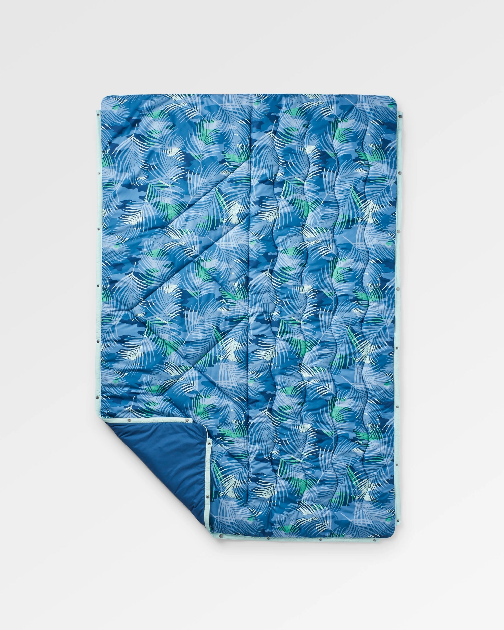 Van Recycled Ripstop Blanket - Palm Camo Moonlight - Flatlay