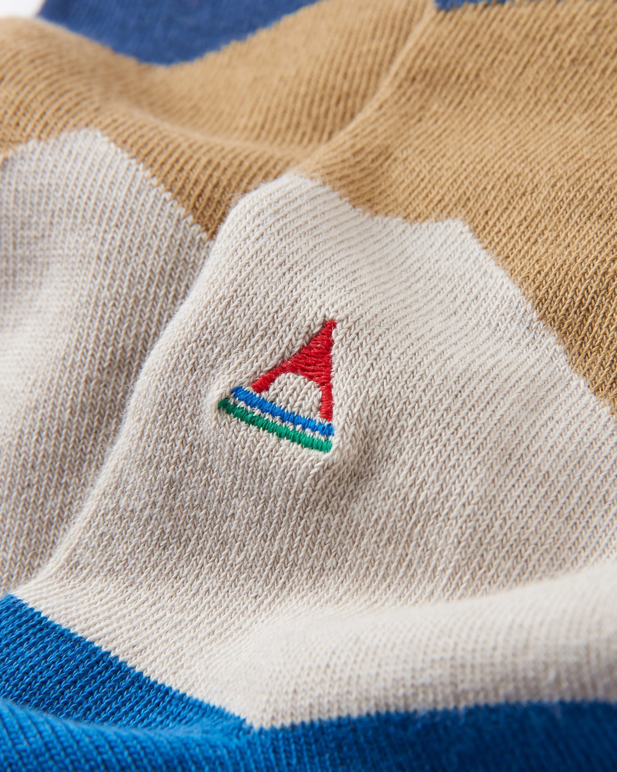 Panorama Organic Midweight Crew Socks - Scenic Toffee - Flatlay