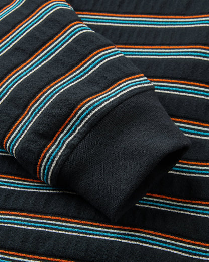 Retro Stripe LS T-Shirt - Black - Flatlay