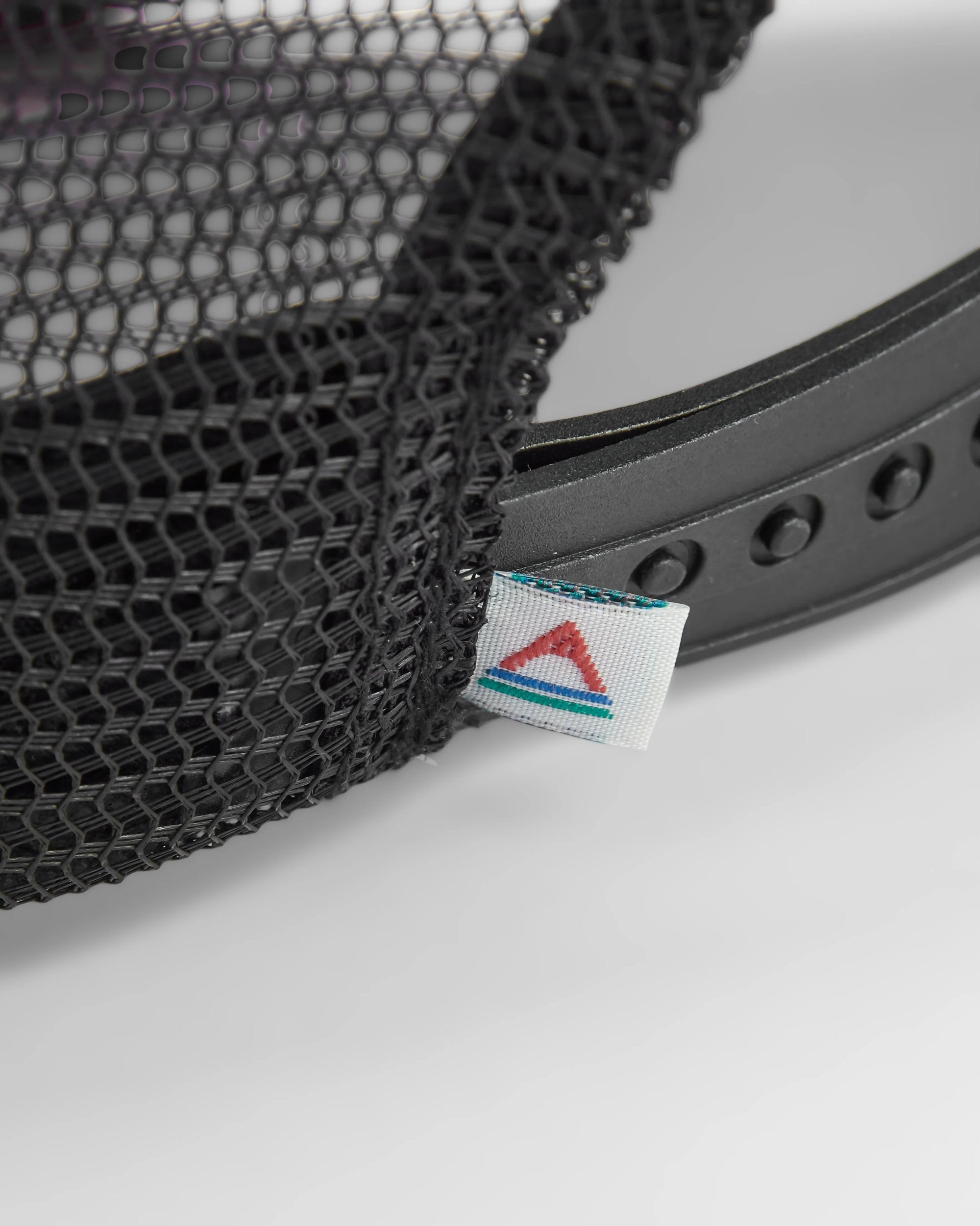 Odyssey Mesh Snapback Cap - Black/ Red Spice - Flatlay