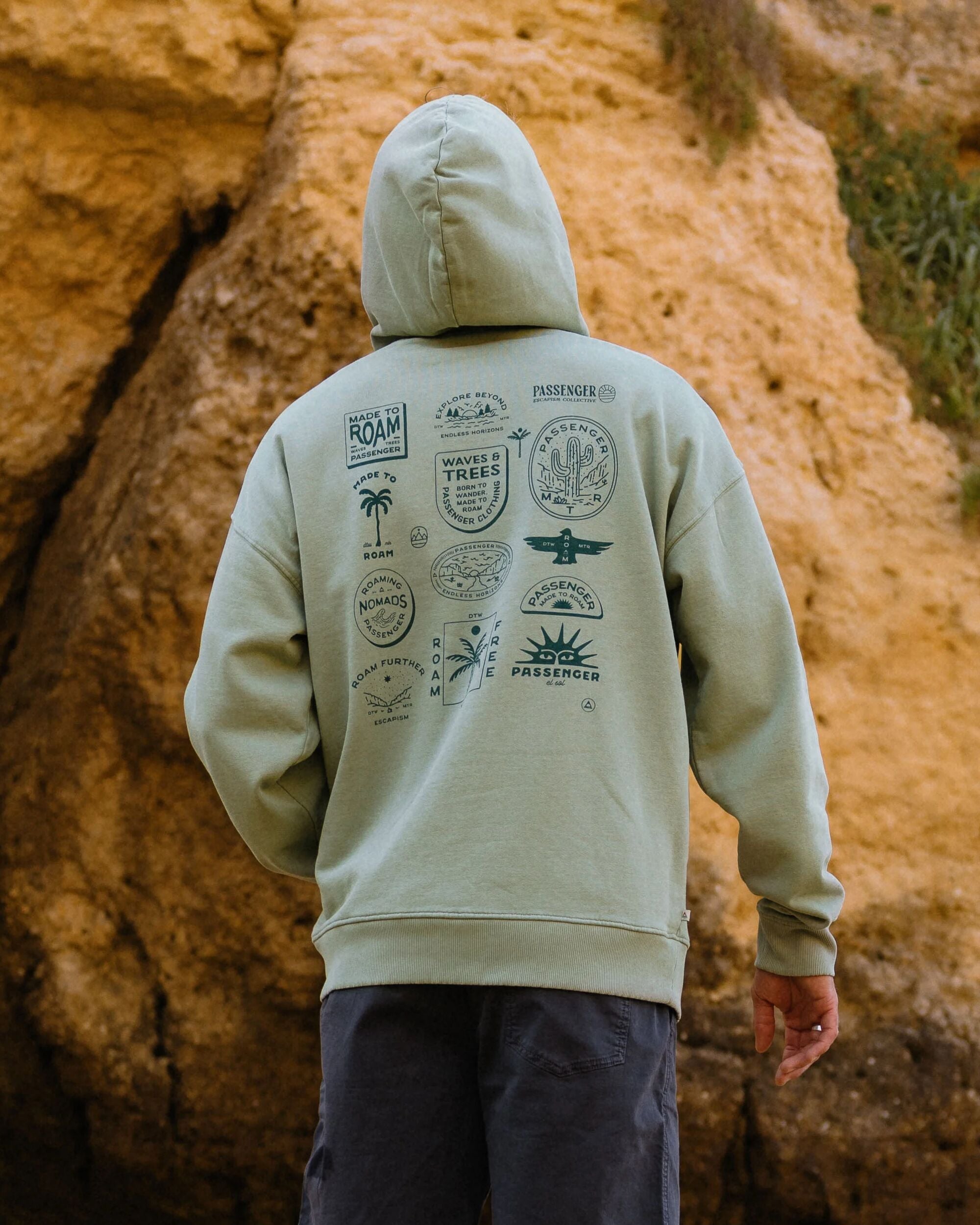 Sonoma Relaxed Fit Hoodie - Pistachio - Lifestyle