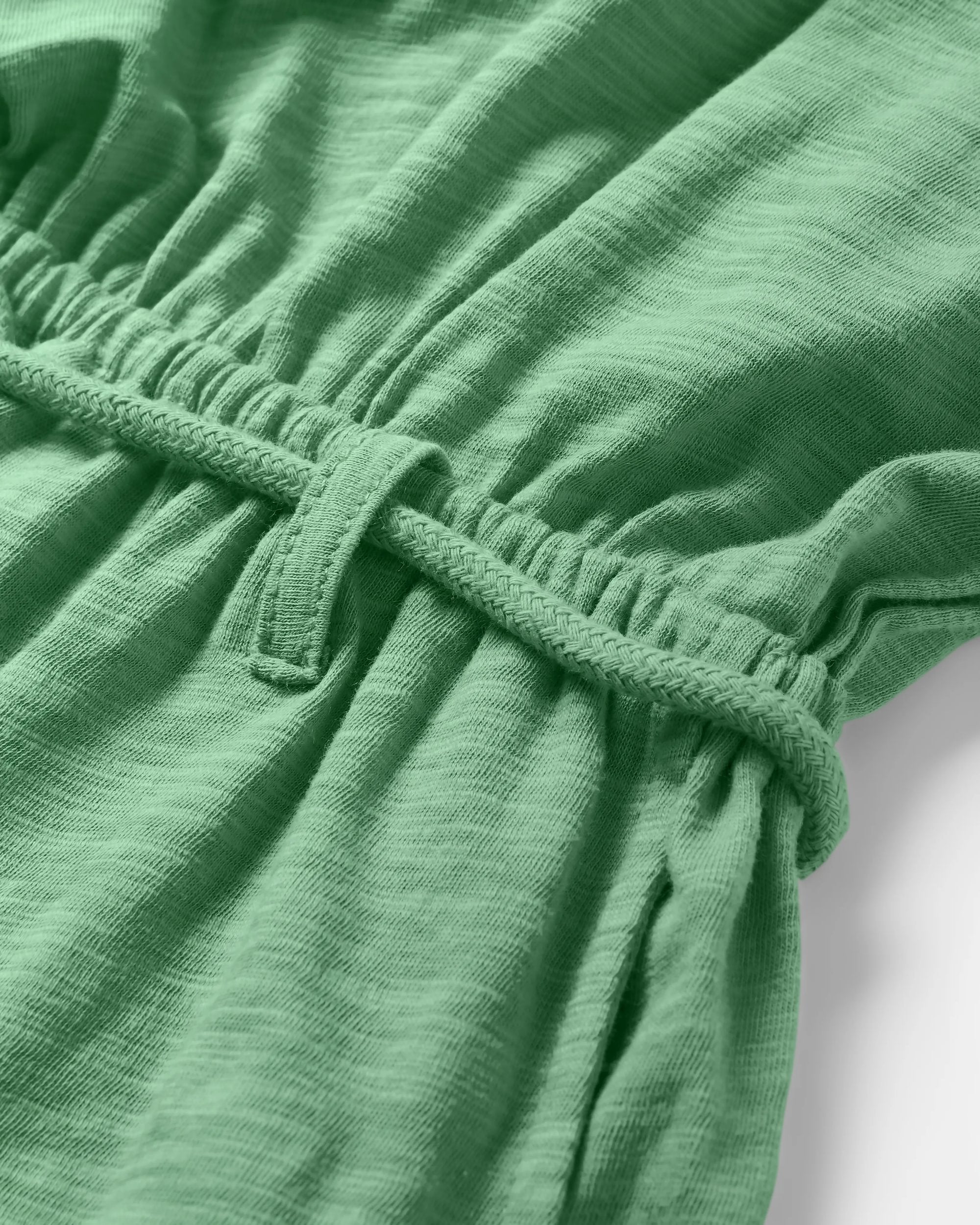 Rivergate Recycled Cotton Dress - Green Spruce - Flatlay