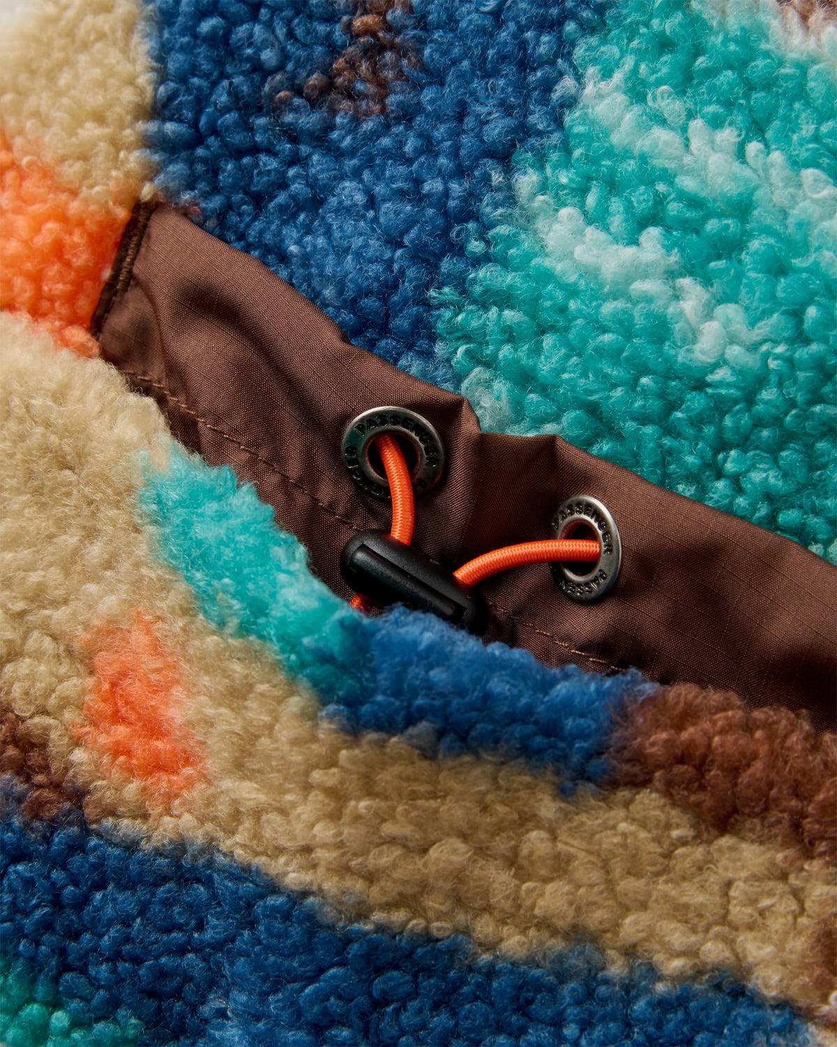 Lucia Sherpa Fleece - Lost On Purpose Pacific Green - Flatlay