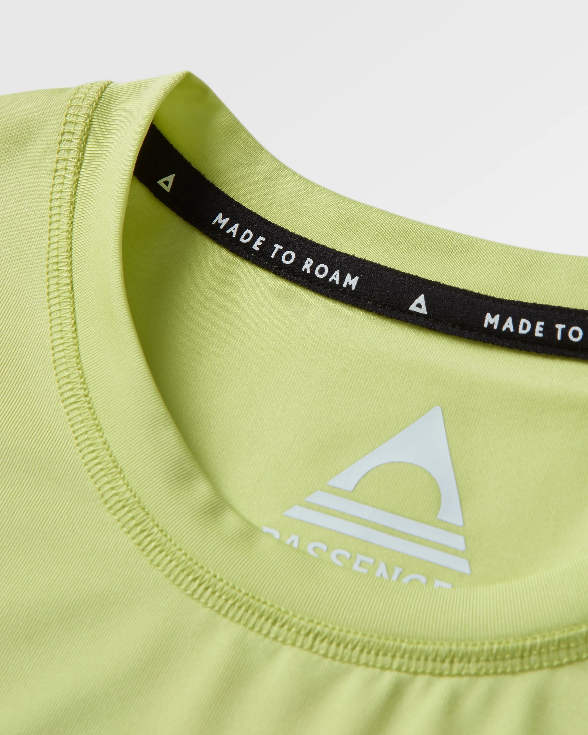 Classic Active Recycled T-Shirt - Lime Juice - Flatlay