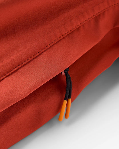 Five Season Recycled Waterproof Jacket - Red Ochre - Flatlay