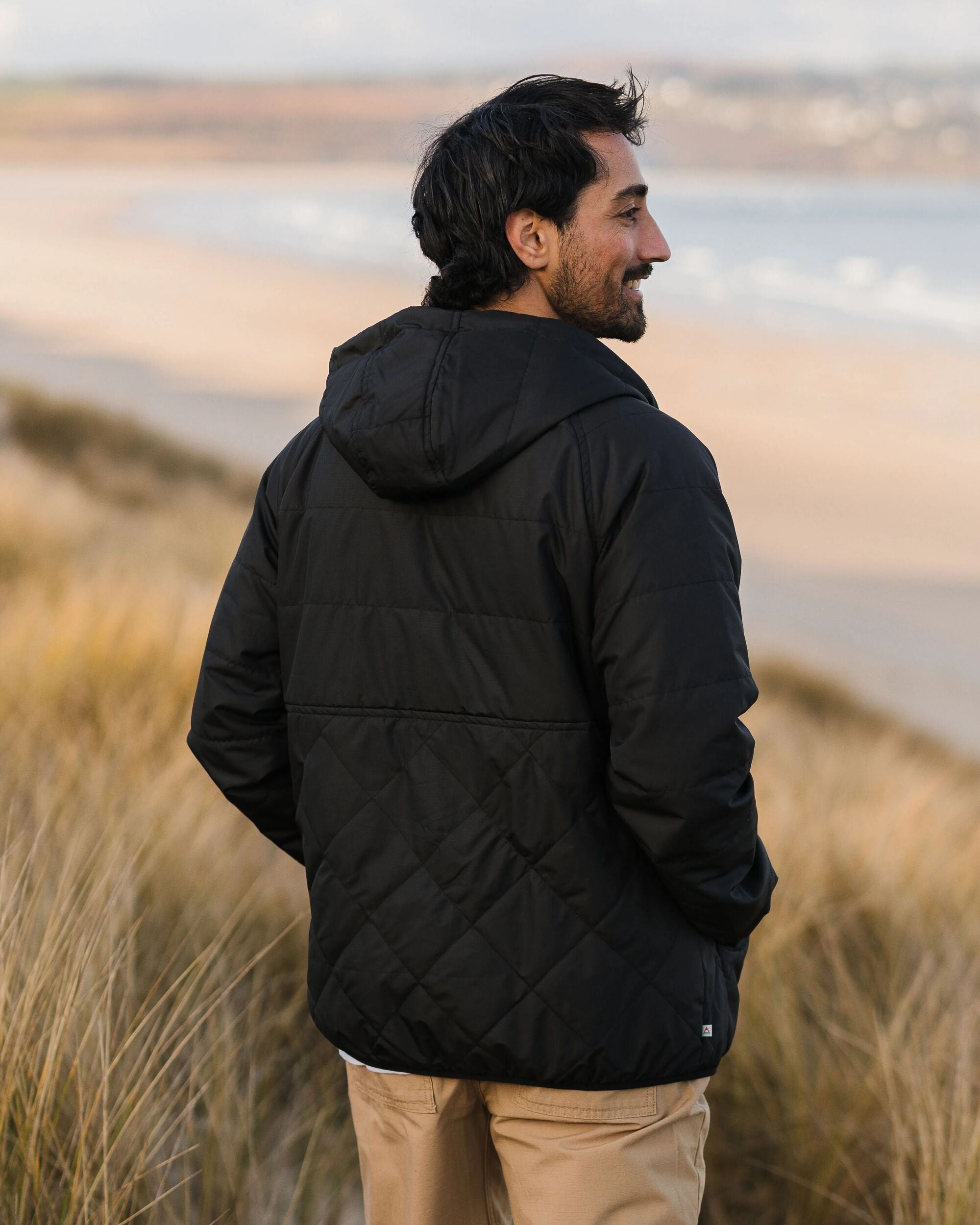 Dylan Recycled Insulated Full Zip Jacket - Black - Lifestyle