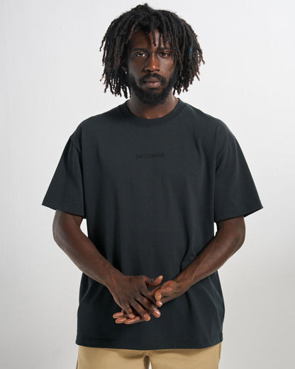 Vita Wordmark Relaxed Fit T-Shirt - Black - Studio Model