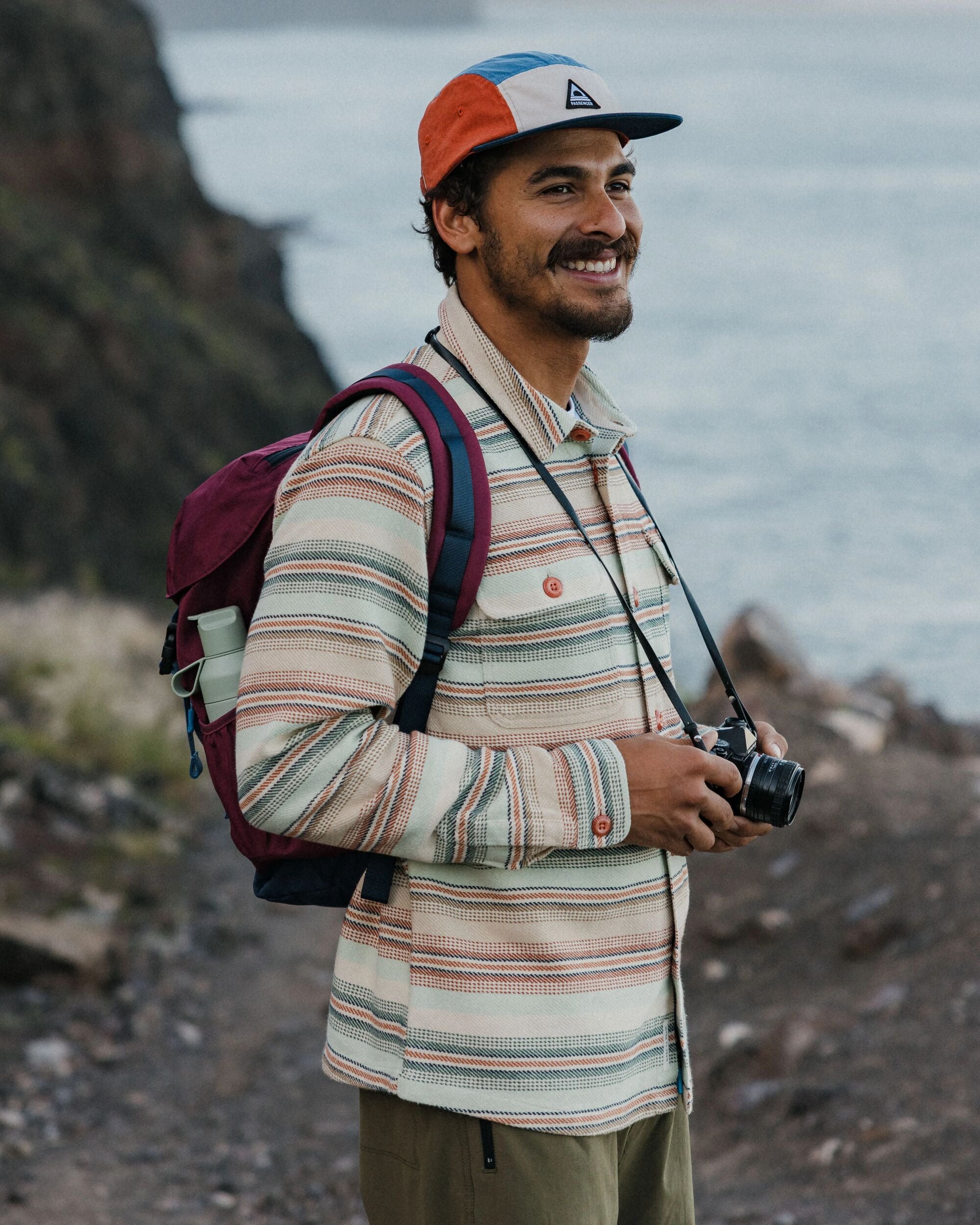 Island Twill Shirt - Birch Beach Stripe - Lifestyle