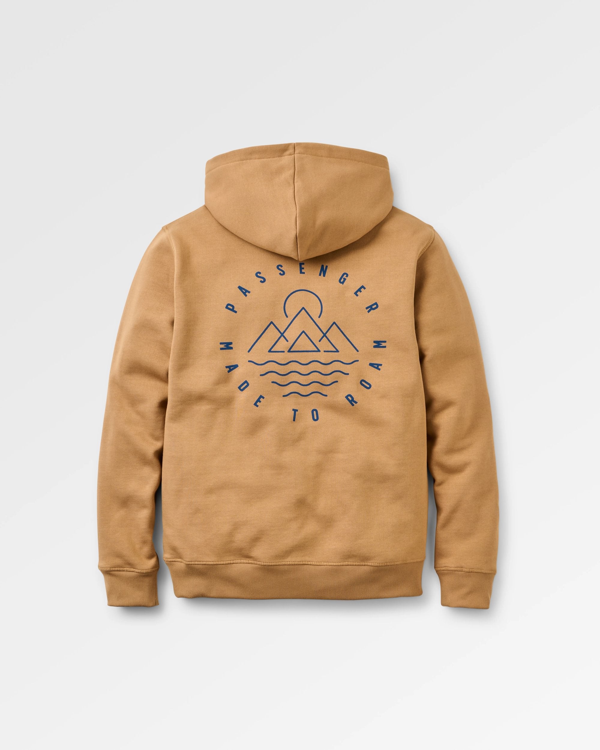 Escapism Recycled Cotton Hoodie - Toffee - Flatlay