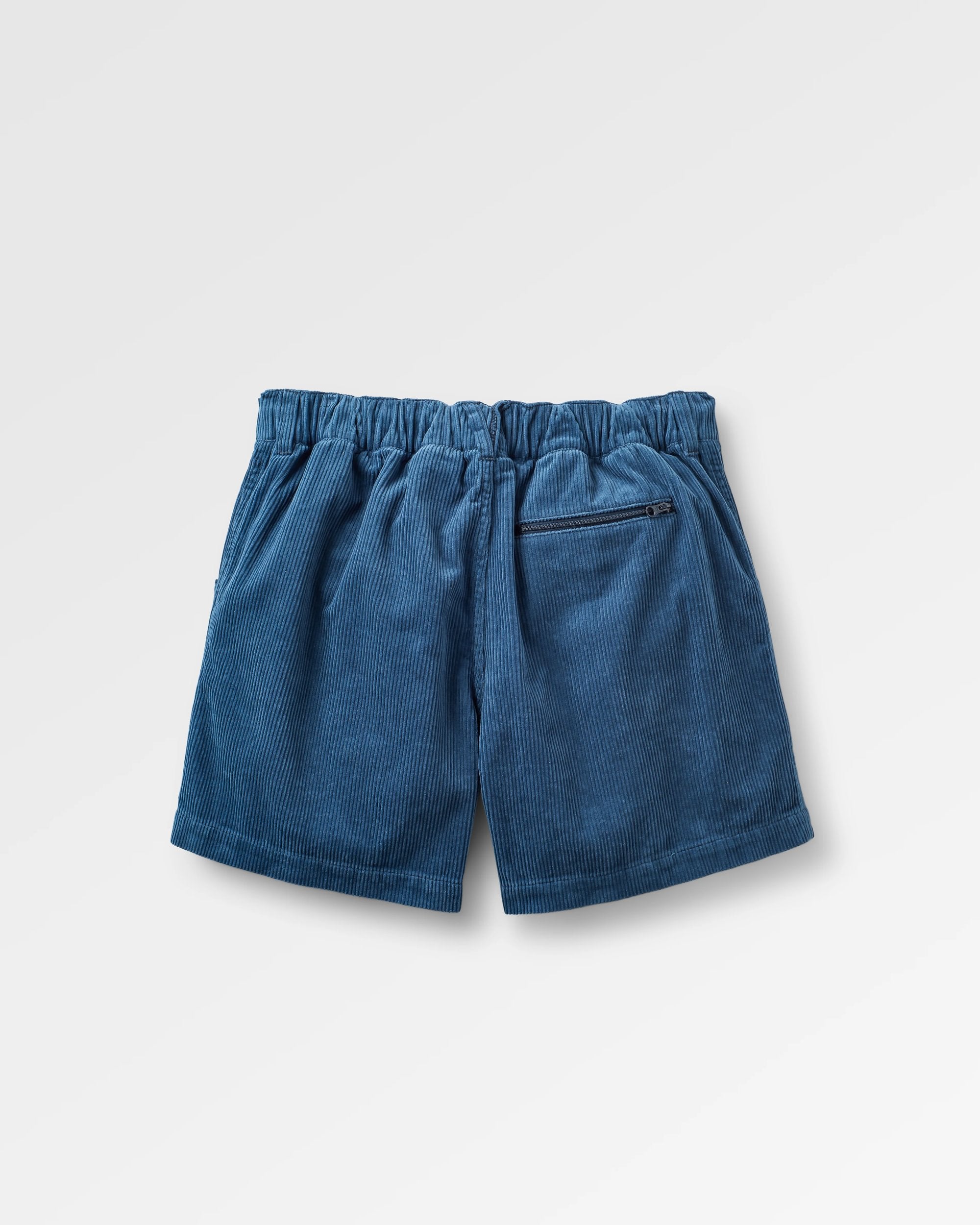 Avian Organic Cord Short - Dark Denim - Flatlay