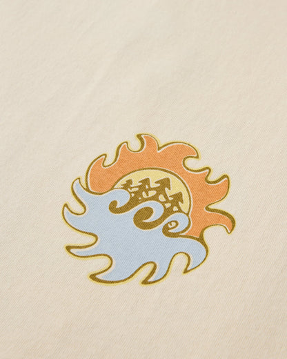 Dune Men's Recycled Cotton Vest - Birch - Flatlay