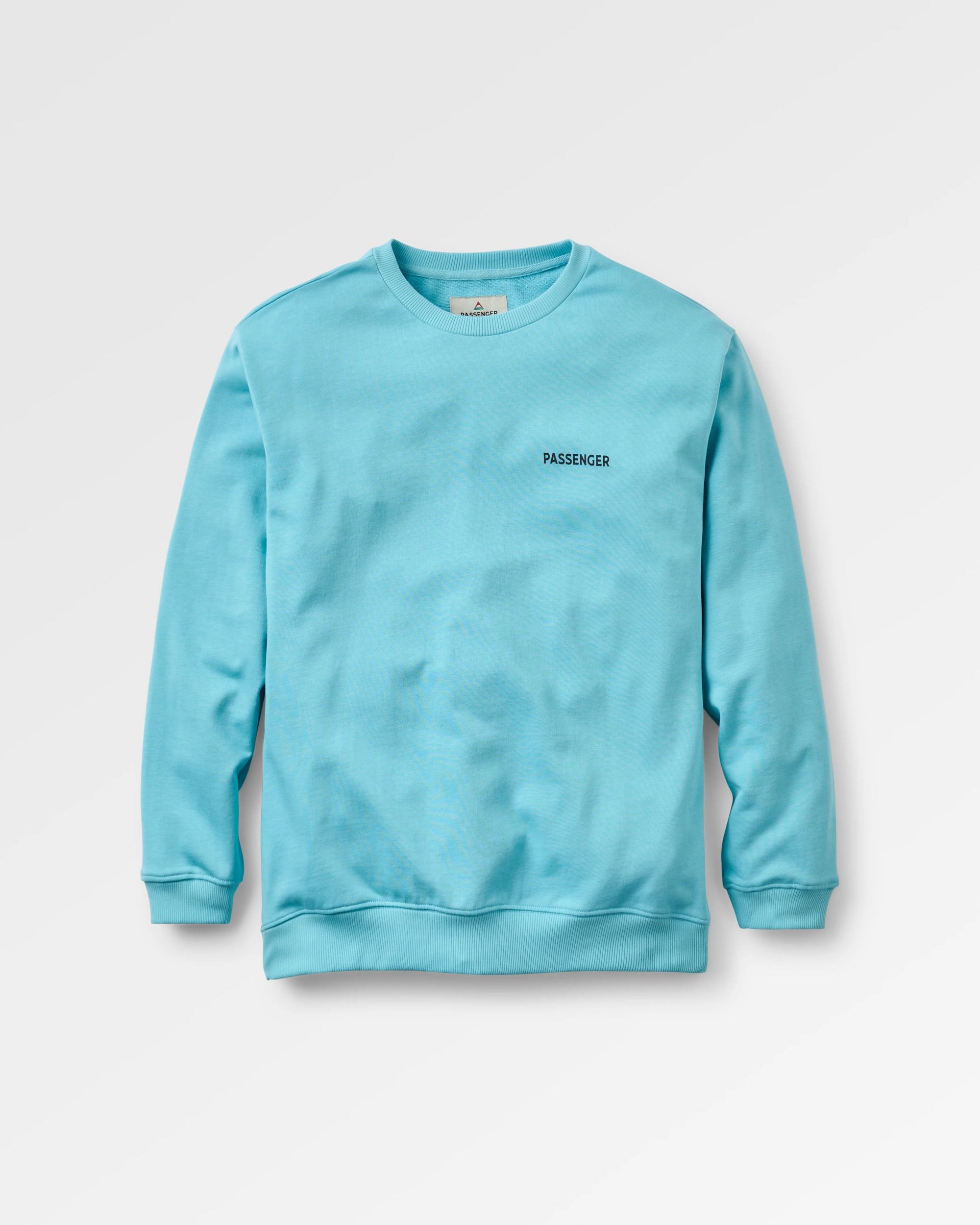 Roamer Women's Recycled Cotton Sweatshirt - Retro Blue  - Flatlay