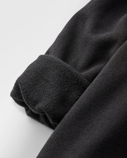 Slower Rhythms Women's Organic Cotton Hoodie - Faded Black - Flatlay