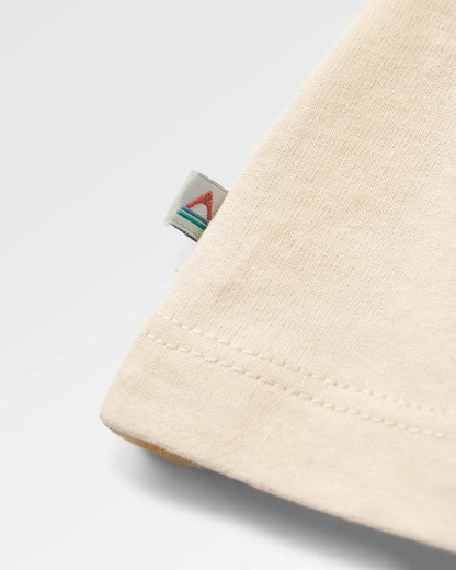 Rambling Recycled Cotton T-Shirt - Birch - Flatlay