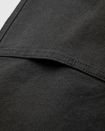 Vantage Cotton Canvas Trouser - Black - Flatlay