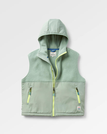 Beebalm Recycled Sherpa Fleece Vest - Pistachio